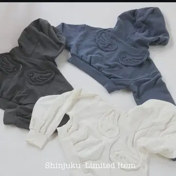 숏 윙 후드티 엔젤 윙 후드티