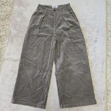 something 코듀로이 턱 와이드 팬츠