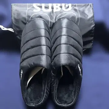 SUBU 블랙 사보 클로그 샌들