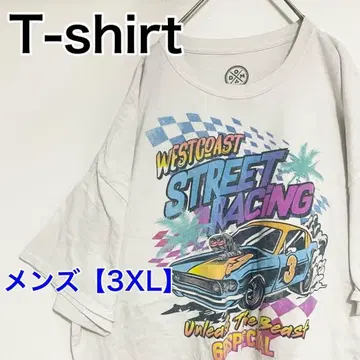 YAW47 [US 수입] 반팔 T셔츠 [남성용 3XL] 화이트 컬러