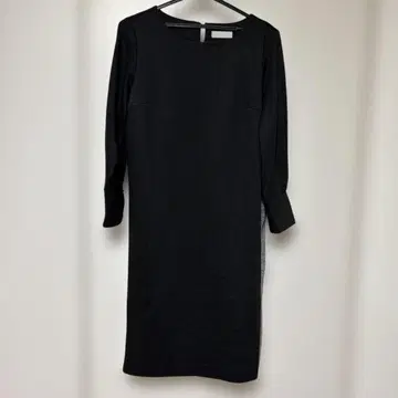 새상품급 anySiS 블랙 긴팔 글렌체크 원피스 M 블랙 에니시스