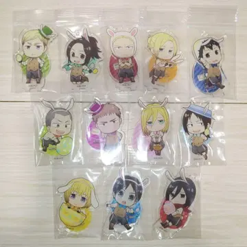 진격의 거인 애니메이트 카페 부활절 아크릴 스탠드 모음