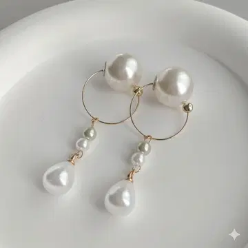 사토식 이어커프 (뷰티 커프) 드롭형 펄