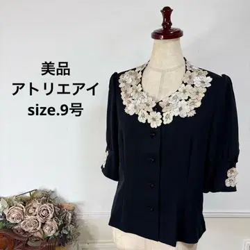 24 새상품급 아틀리에아이 꽃 블라우스