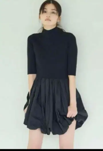 snidel 벌룬 도킹 미니 원피스 미니 원피스