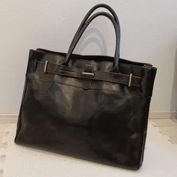 FURLA 블랙 가죽 토트백
