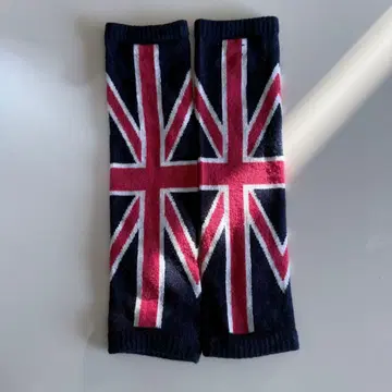 uk flag knit leg warmer