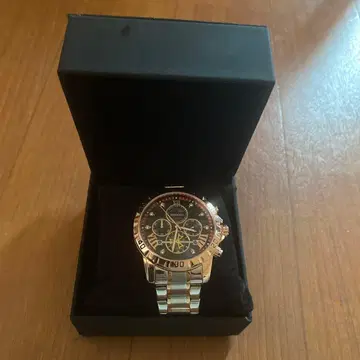 BINBOND 크로노그래프 손목시계 블랙/골드