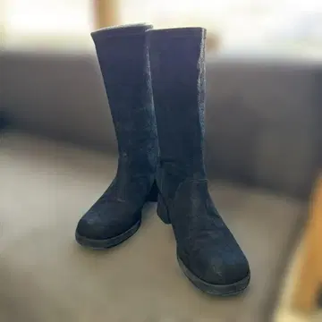 새상품급! 히미코 미들 기장 스웨이드 부츠 23cm