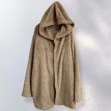 레스포 와르 후드 부착 보아 자켓 버튼리스 겉옷 보송보송 M [ 992