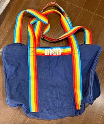 m&m's 보스턴 백 네이비 레인보우 스트랩