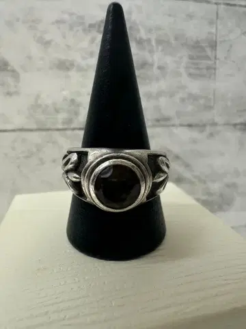 실버 반지 흑석 잎 모티브 18~19호