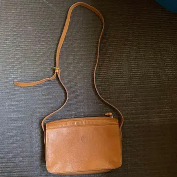 랄프 로렌 카멜 가죽 숄더백