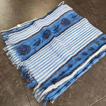 대형 스톨 souleiado 솔레아도 숄 블루