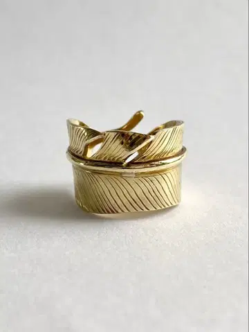 [ 하나뿐인 ] 놋쇠 페더 반지 놋쇠 반지 brass ring 핸드메이드
