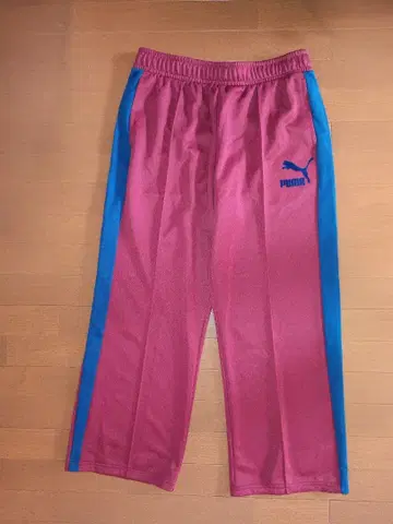 PUMA 트랙 팬츠 와인/파랑 스트라이프