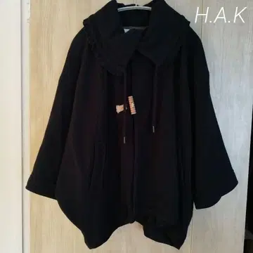 H.A.K 아우터 7부 소매 돌먼 슬리브 더플 코트풍 판초풍