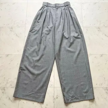 IENA 24AW T/R/W 삭소니타 턱 팬츠 그레이 36