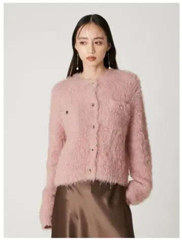 미사용 새상품 FRAY I.D 모헤어 샤기 니트 가디건 18920엔