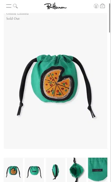 완판템 론 헤르만 한정판 LUDLOW 피자 파우치 S 사이즈