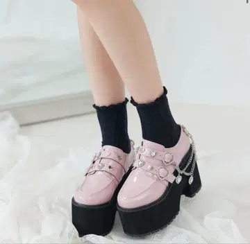 유메텐보 DEARMYLOV 핑크 로퍼 25cm 미사용 새상품 당일 발송