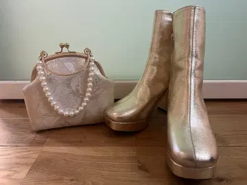 성인식 골드 파티 백과 부츠 세트