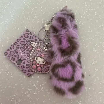 산리오 갸루 고양이 쿠로미 스트랩 퍼플 보라색