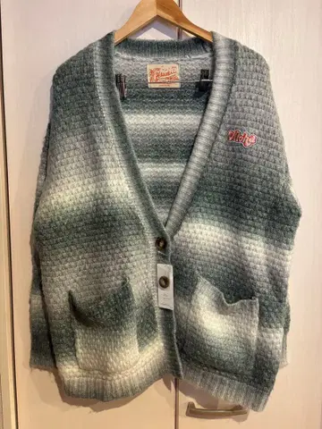 카히코 kahiko 마나와 니트 가디건 그레이 계열 미사용