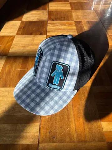 5ageboy 체크 무늬 메쉬 캡