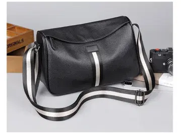 천연 가죽 숄더백, 탑 그레인 소가죽 크로스 바디백, 스타일리시하고