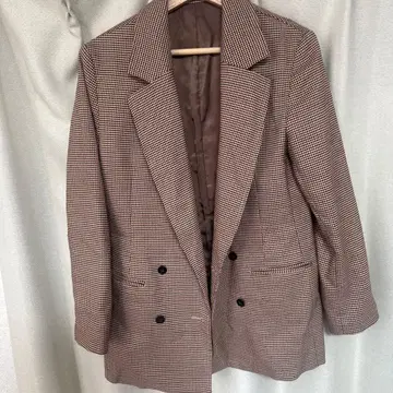 릴리 브라운 체크 자켓