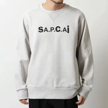 sacai x A.P.C. 사카이 맨투맨 라이트 그레이 S 사이즈