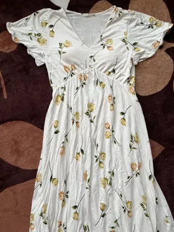 pique 플라워 프린트 룸웨어 원사이즈