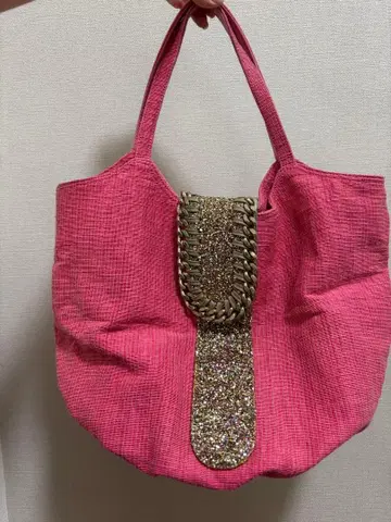 대용량! 핑크 토트백 글리터