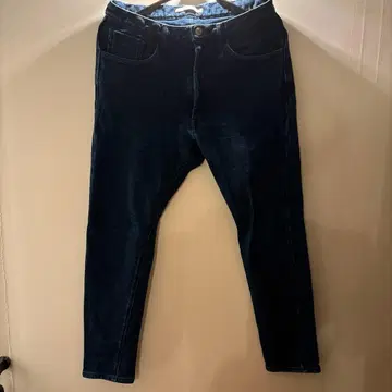 MUDD 다크 블루 슬림핏 데님