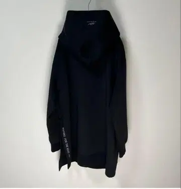 WTW 후드티 풀오버 사이드 슬릿 디자인 심플 블랙 M 사이즈