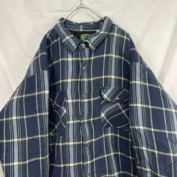 90s BIG CREEK 안감 퀼팅 플란넬 자켓