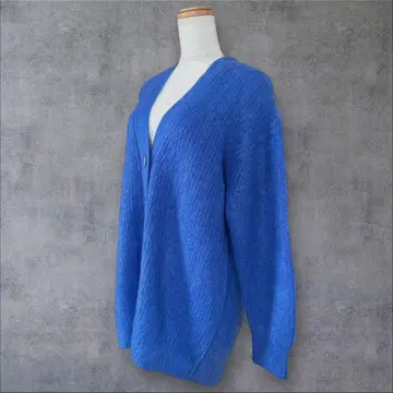 새상품급 어반리서치 로쏘 모헤어 혼방 헤어리 미들 가디건