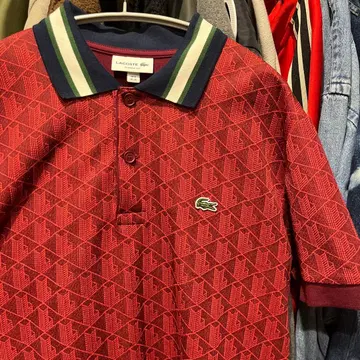 시착만 한 LACOSTE 클래식 핏 피케 셔츠 M