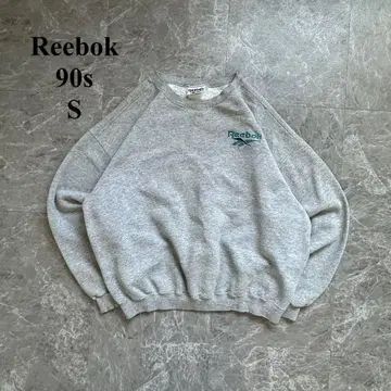 90s 리복 (S) USA제 자수 로고 맨투맨 속기모