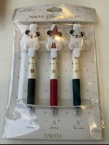 릴린린 볼펜 3개 세트 디즈니 크리스마스 2025