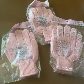 헬로키티 목장갑 핑크 3세트