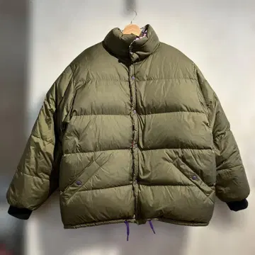 HERNO 올 패턴 패치 프린트 빅 실루엣 리버서블 다운 자켓