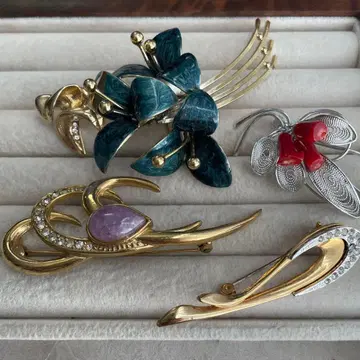 빈티지 브로치 모음 5점