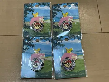 [ 미개봉 새상품 ] 포켓몬 센터 카가와 로고 핀즈 4개 세트