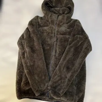 UNIQLO 보아 방풍 플리스 443620 올리브 후드티 XL