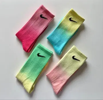 미사용 Nike 양말 2단 염색 삭스 4족 세트 약 22~25.5cm