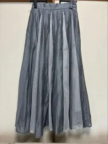 부기우기 이소재 플리츠 스커트 그레이