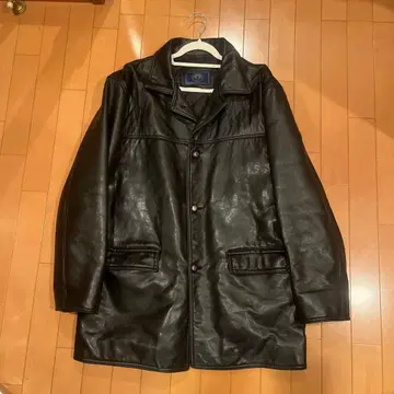 이탈리아제 블랙 가죽 자켓