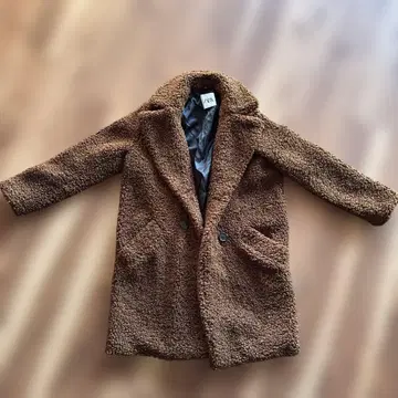 ZARA 보아 롱 코트 테디베어 코트 브라운